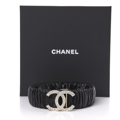 Chanel Lambskin Crystal CC Belt 75 30 Black 5 of 5