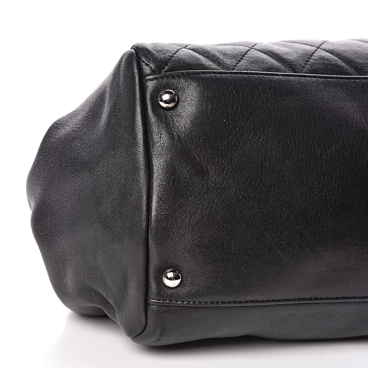 Lambskin Medium Single Accordion Flap Black
