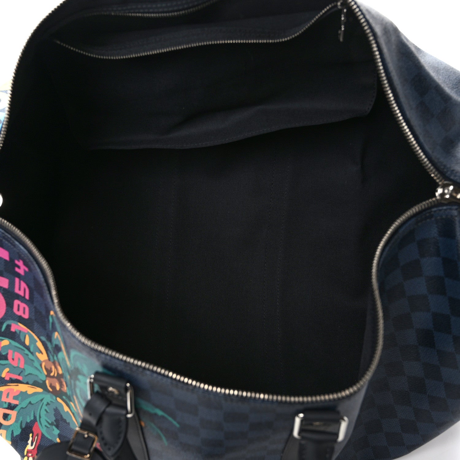 Louis Vuitton Damier Cobalt Jungle Keepall Bandouliere 55 4 of 8