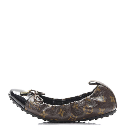 Louis Vuitton Monogram Flirty Ballerina Flats 36.5 Black 1 of 8