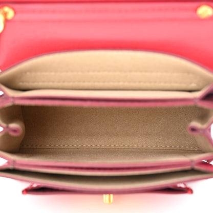 Givenchy Goatskin Suede Mini GV3 Shoulder Bag Pink Aubergine 9 of 19