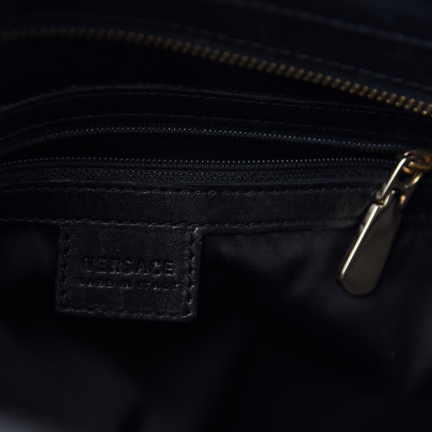 Versace Patent Medusa Tote Black 8 of 9