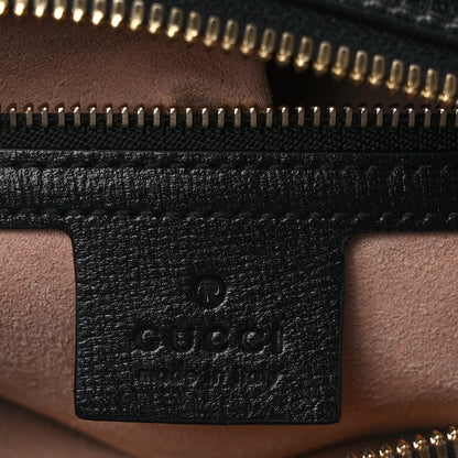 Gucci Textured Calfskin Small Horsebit 1955 Shoulder Bag Black 6 of 11