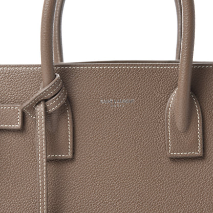 Saint Laurent Grained Calfskin Topstich Baby Sac De Jour Taupe 10 of 10