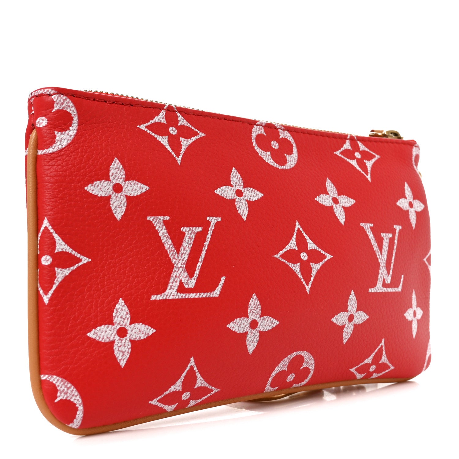 Louis Vuitton Calfskin Monogram Speedy P9 Bandouliere 50 Pochette Red 3 of 8