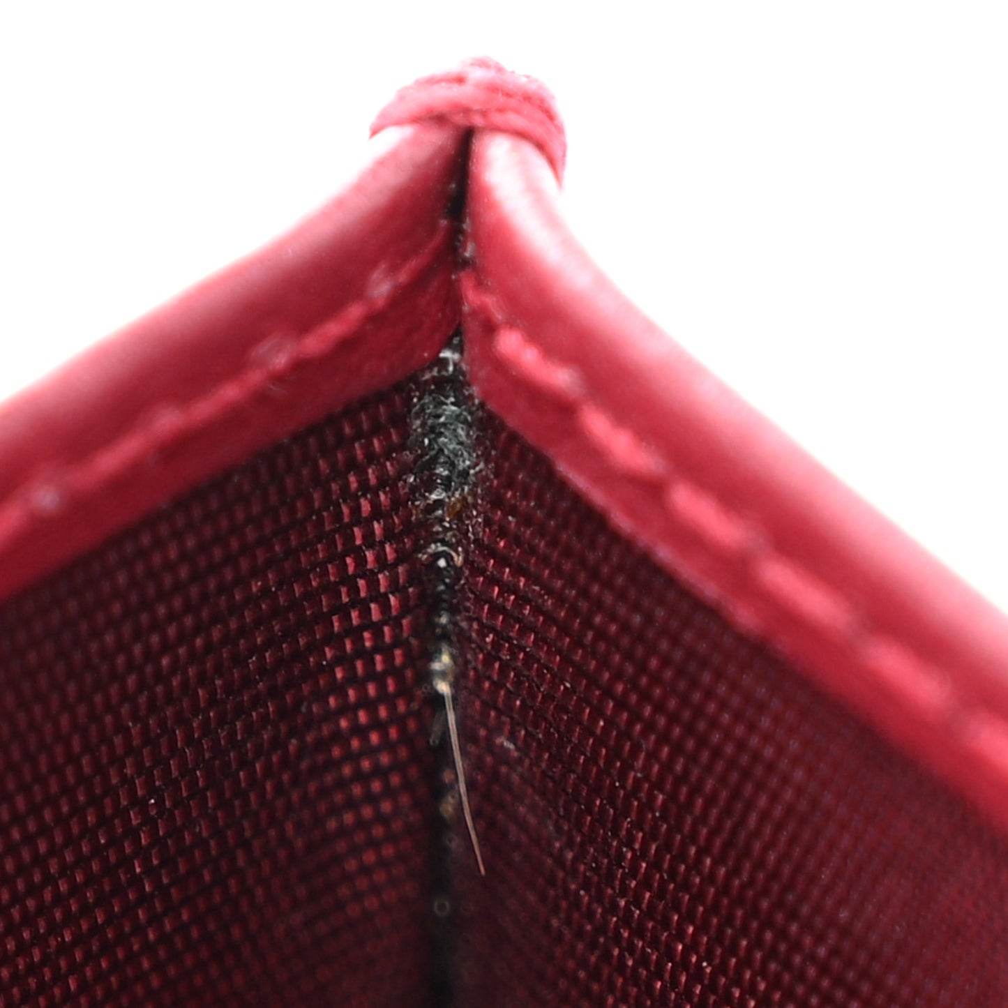 CHRISTIAN DIOR Patent Cannage Lady Dior 5-Gusset Card Holder Scarlet