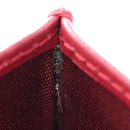 Christian Dior CHRISTIAN DIOR Patent Cannage Lady Dior 5-Gusset Card Holder Scarlet 15 of 16