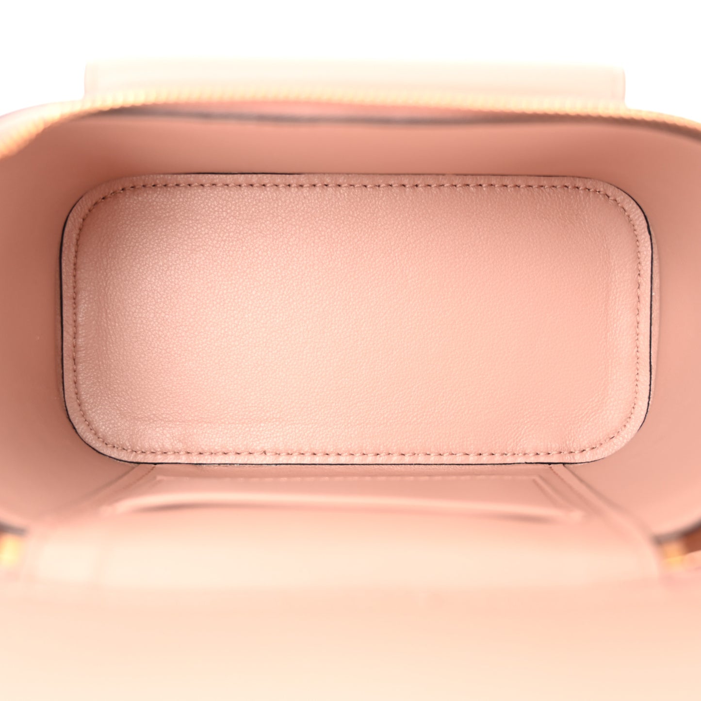 Calfskin Crystal Mini Vlogo Loco Vanity Rose Cannelle