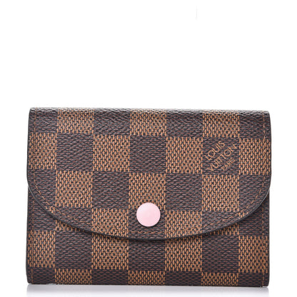 Louis Vuitton Damier Ebene Rosalie Coin Purse Rose Ballerine 1 of 9