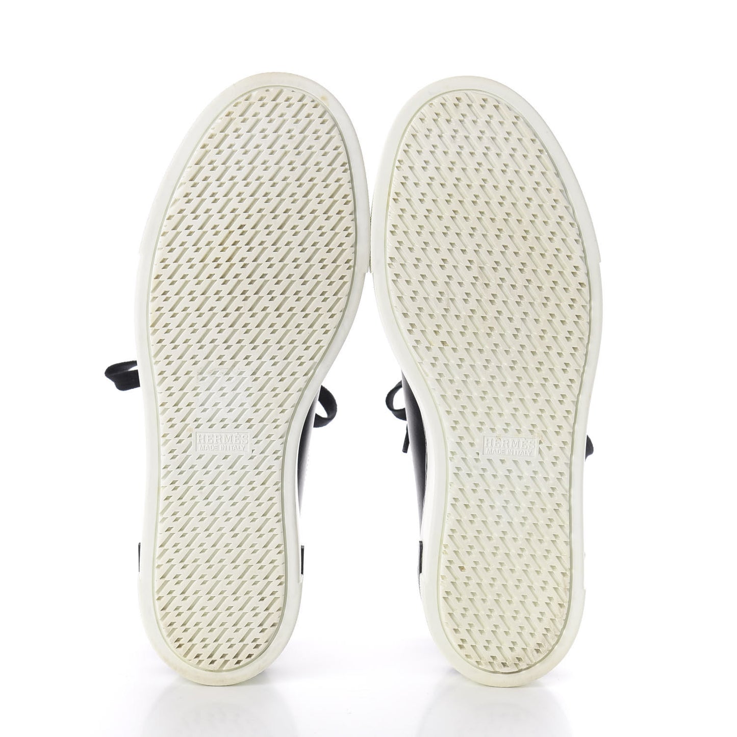 Calfskin Polo Sneakers 38 Black White