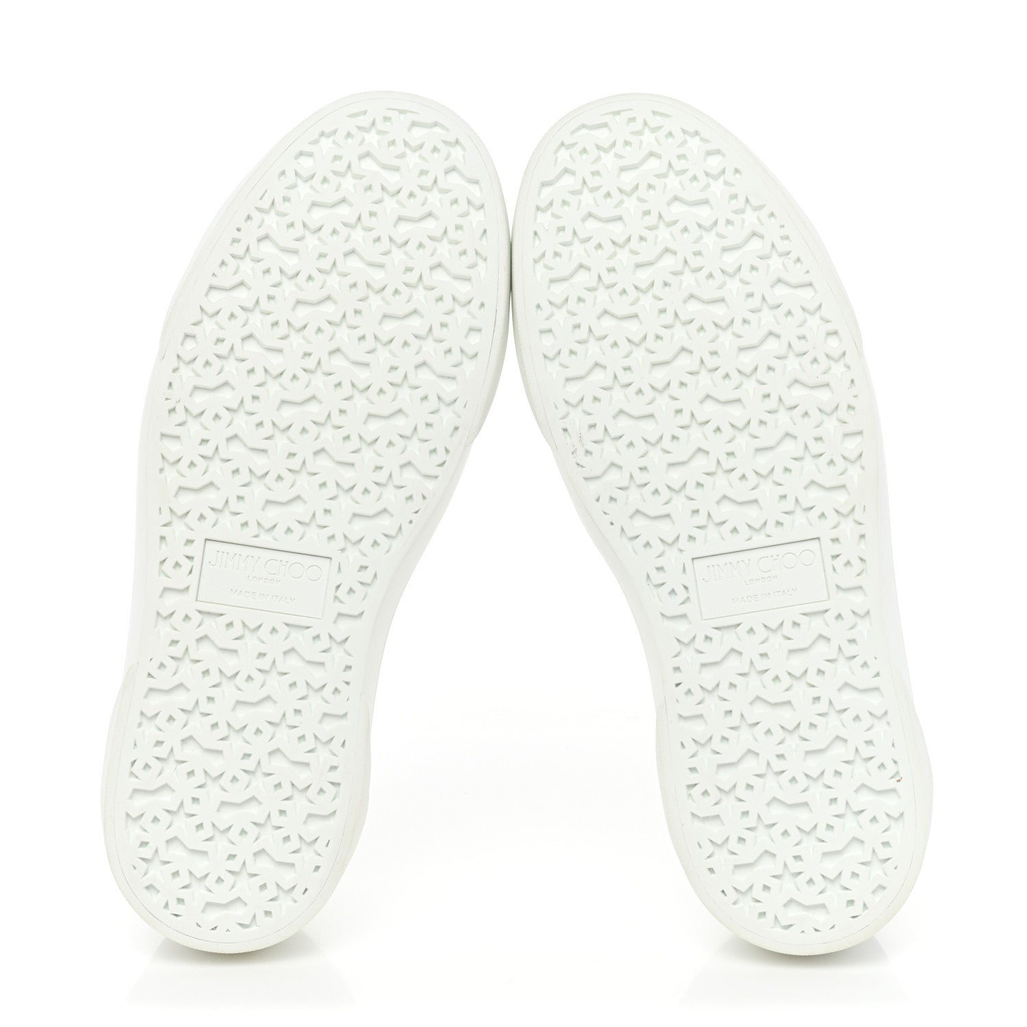 Jimmy Choo Suede Calfskin VBC Lace Up Sneakers 37 White Natural 6 of 10