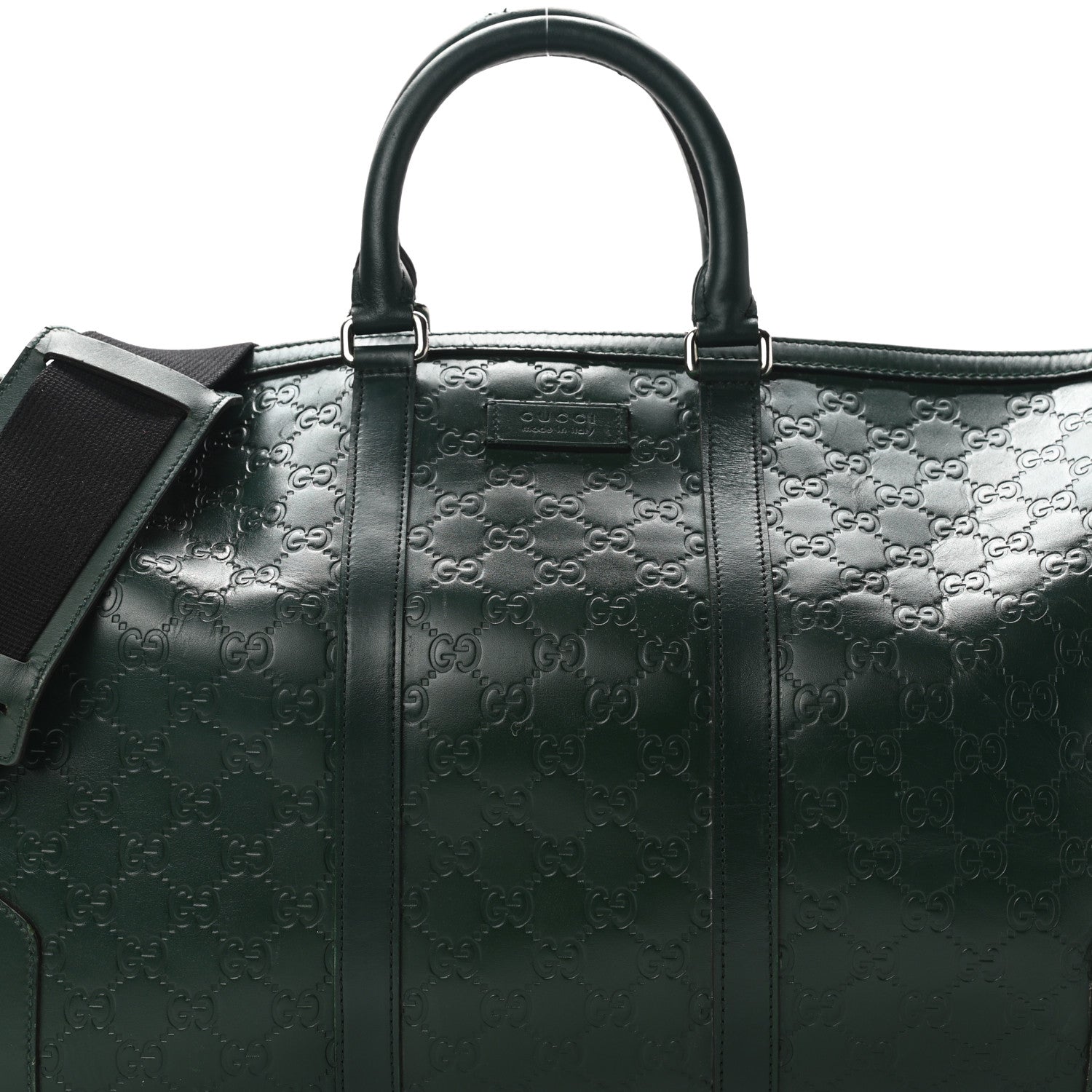 Gucci Guccissima Signature Medium Duffle Green 8 of 12
