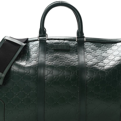 Gucci Guccissima Signature Medium Duffle Green 8 of 12