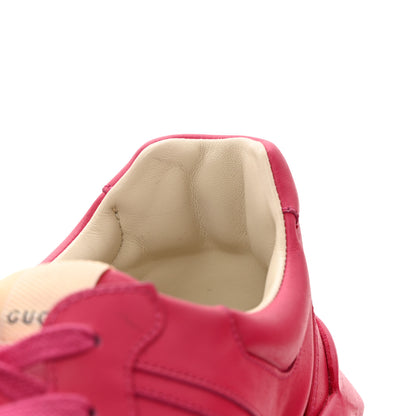Gucci Calfskin Logo Mens Rhyton Sneakers 12.5 Box Pink 14 of 16