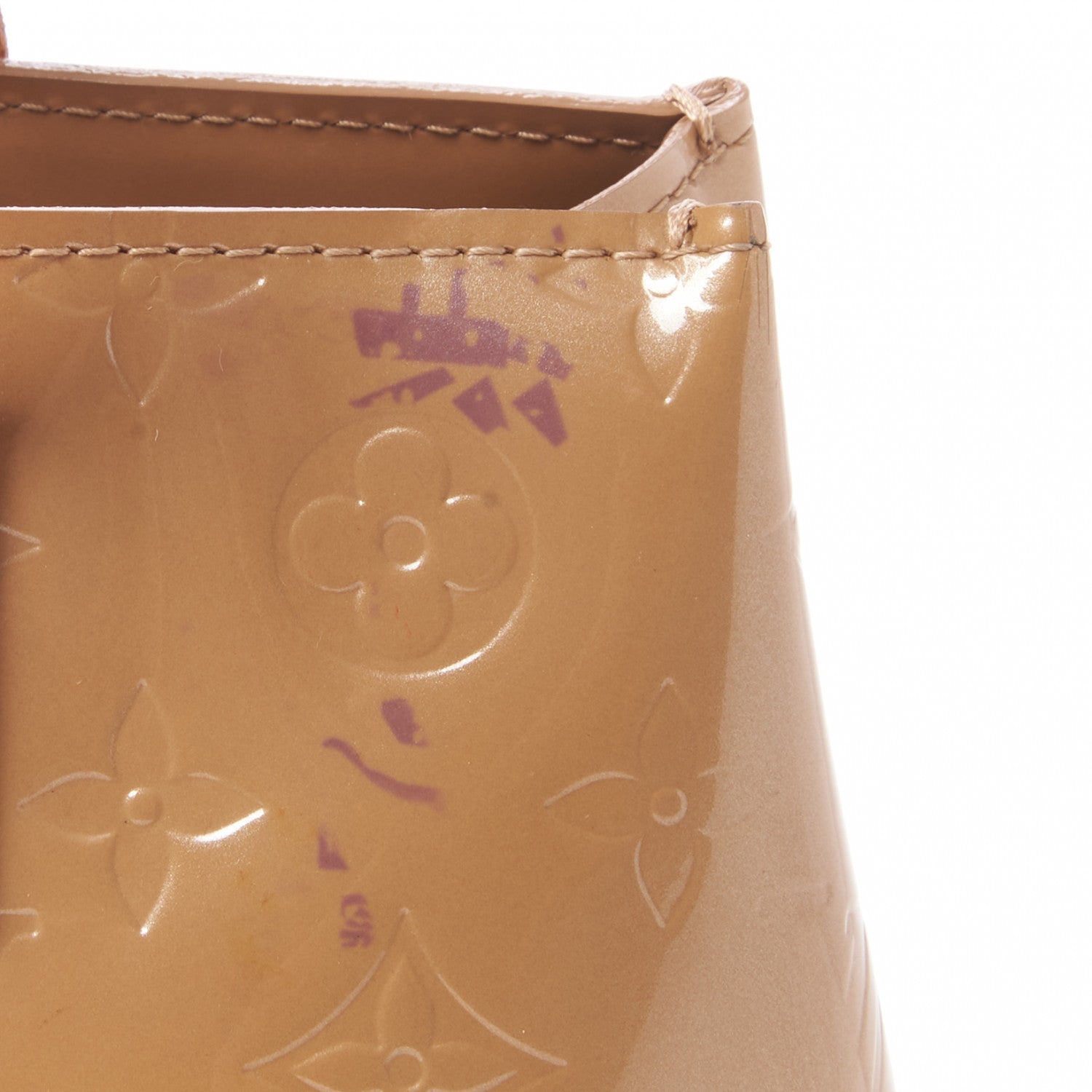 Louis Vuitton Vernis Reade PM Beige 9 of 9