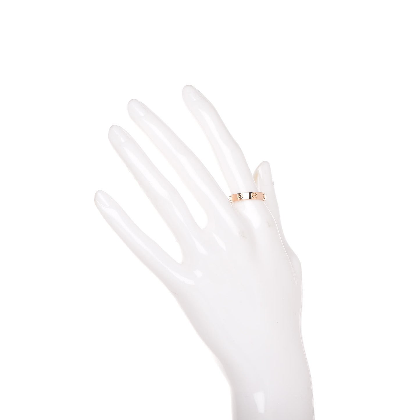 18K Pink Gold 3.5mm LOVE Wedding Band Ring 54 6.75