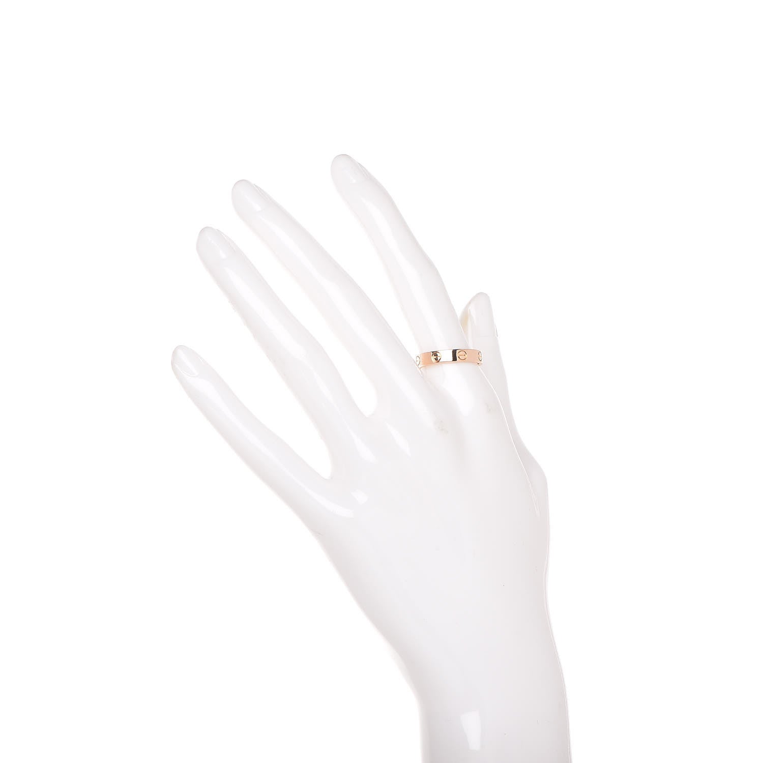 Cartier 18K Pink Gold 3.5mm LOVE Wedding Band Ring 54 6.75 2 of 5