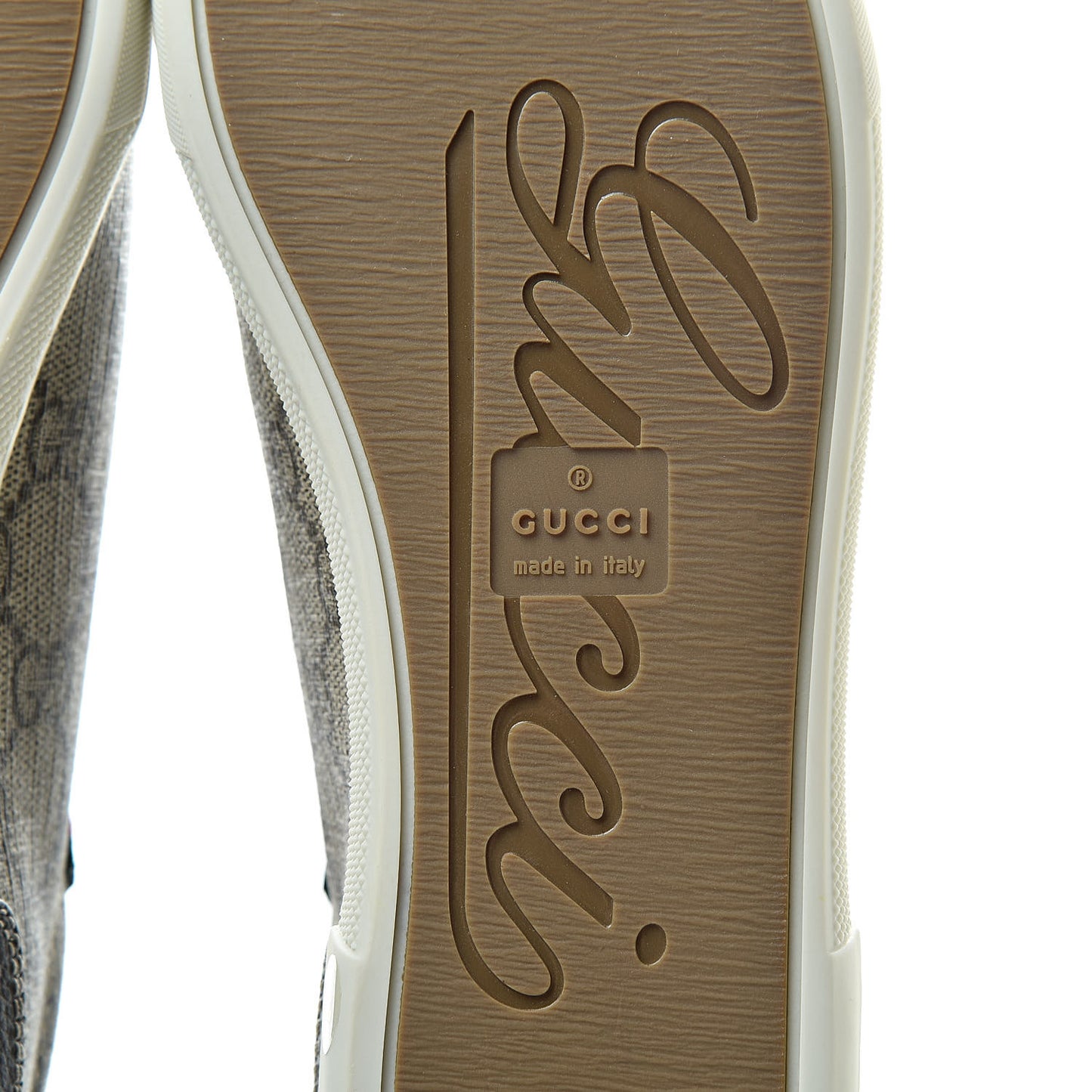 GG Supreme Monogram Low Top Sneakers 37 Brown