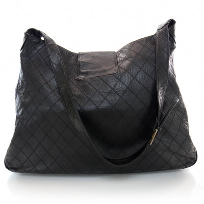 Chanel Lambskin XL Weekender Tote Black 3 of 10