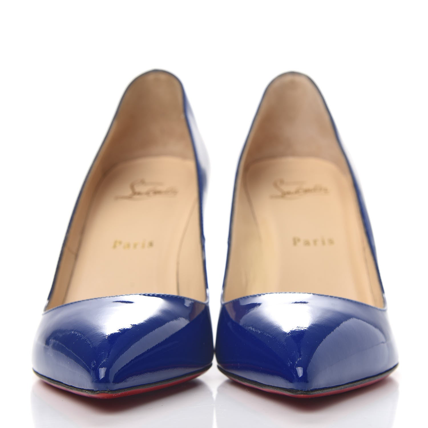 Christian Louboutin Patent Pigalle 85 Pumps 37 Neptune 2 of 10