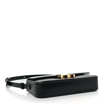 Celine Shiny Calfskin Triomphe Shoulder Bag Black 4 of 9