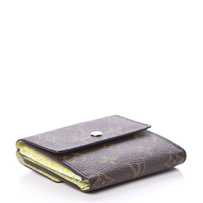 Louis Vuitton Monogram Fleuri Elise Wallet Vert 4 of 7