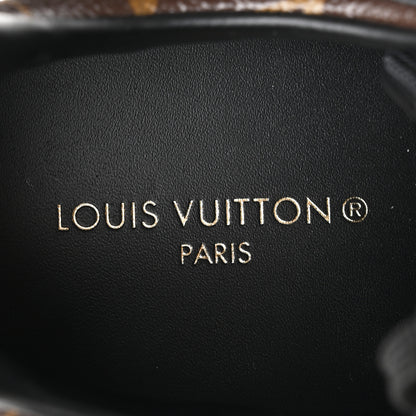 Louis Vuitton Suede Monogram Run Away Sneakers 39 Black 8 of 10