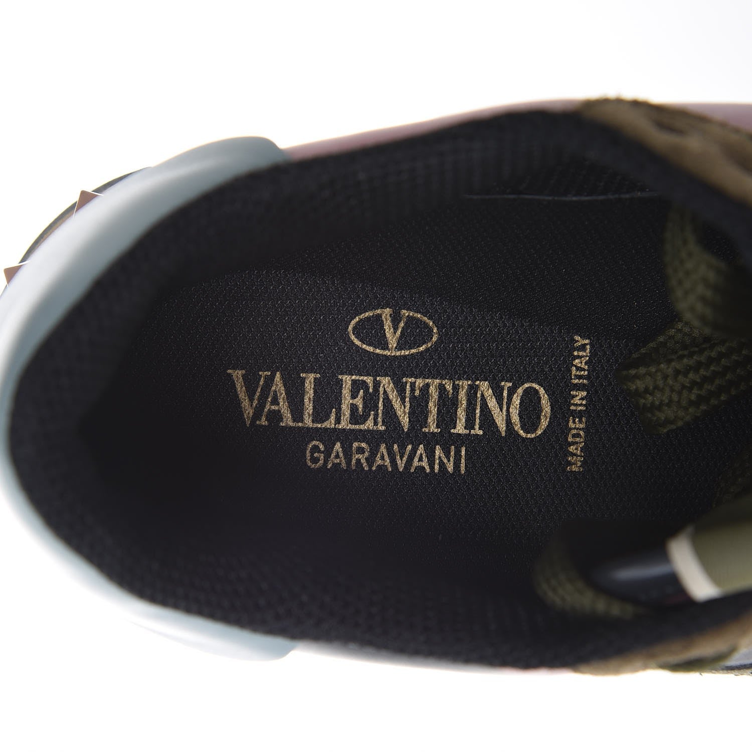 Valentino Garavani Nappa Suede Camouflage Womens Rockrunner Sneakers 37 Multicolor 6 of 8
