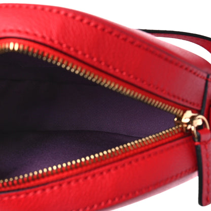 Versace Calfskin La Medusa Round Camera Bag Red 5 of 8
