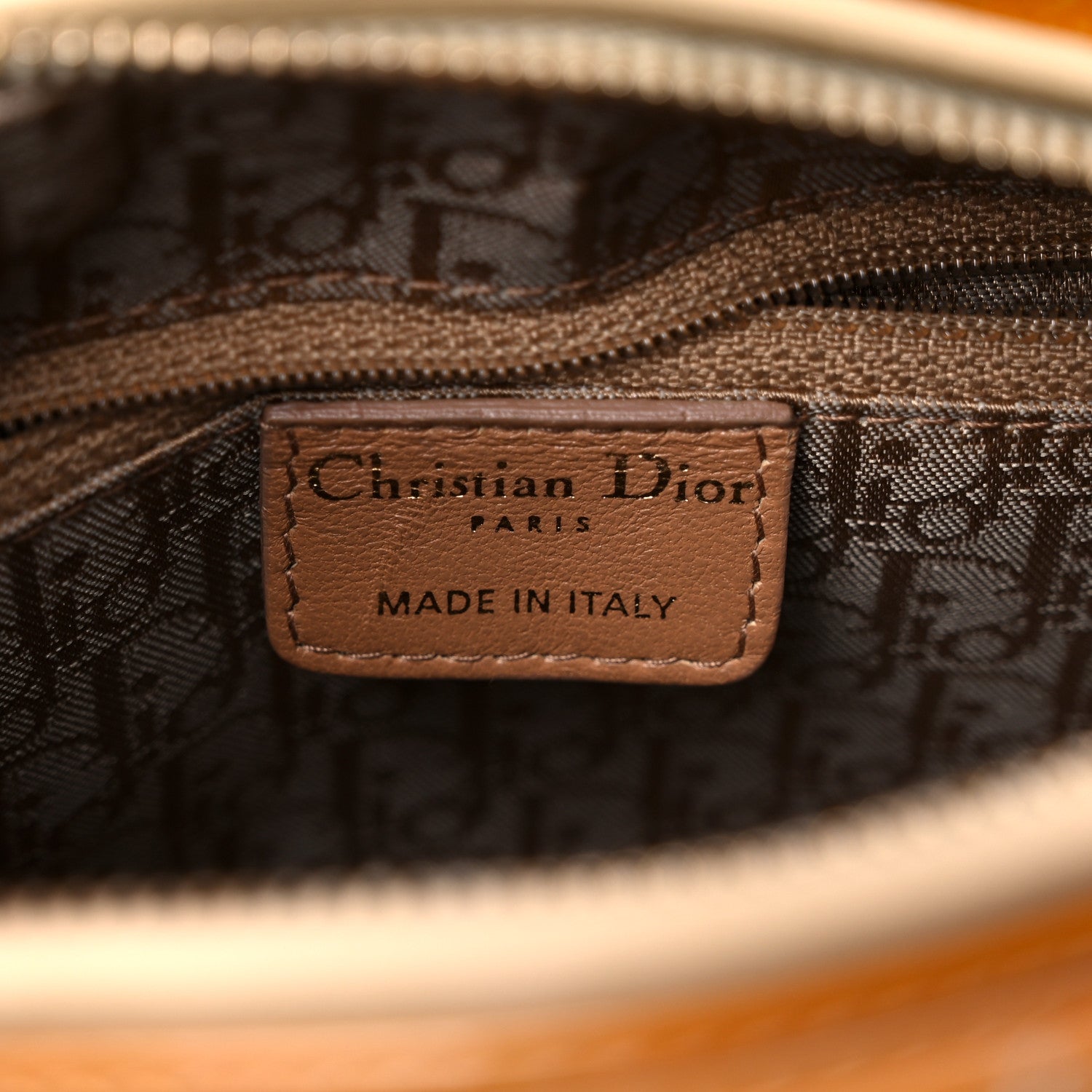 Christian Dior Metallic Patent Cannage Medium Lady Dior Yellow 5 of 20