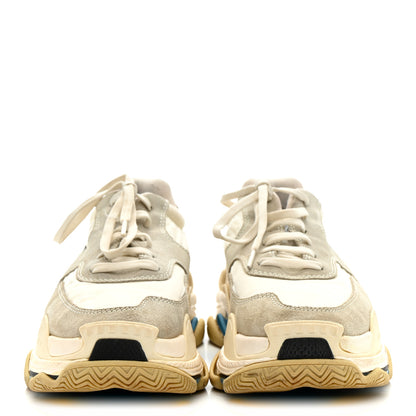 Balenciaga Nylon Suede Womens Triple S 2.0 Sneakers 39 Blue Multicolor 3 of 9