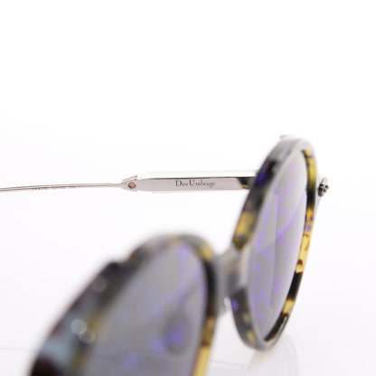 Christian Dior Acetate Leaf Print Umbrage Round Sunglasses Green Foliage 5 of 8