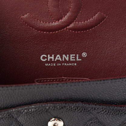 Chanel Caviar Quilted Medium Double Flap Black 8 of 10