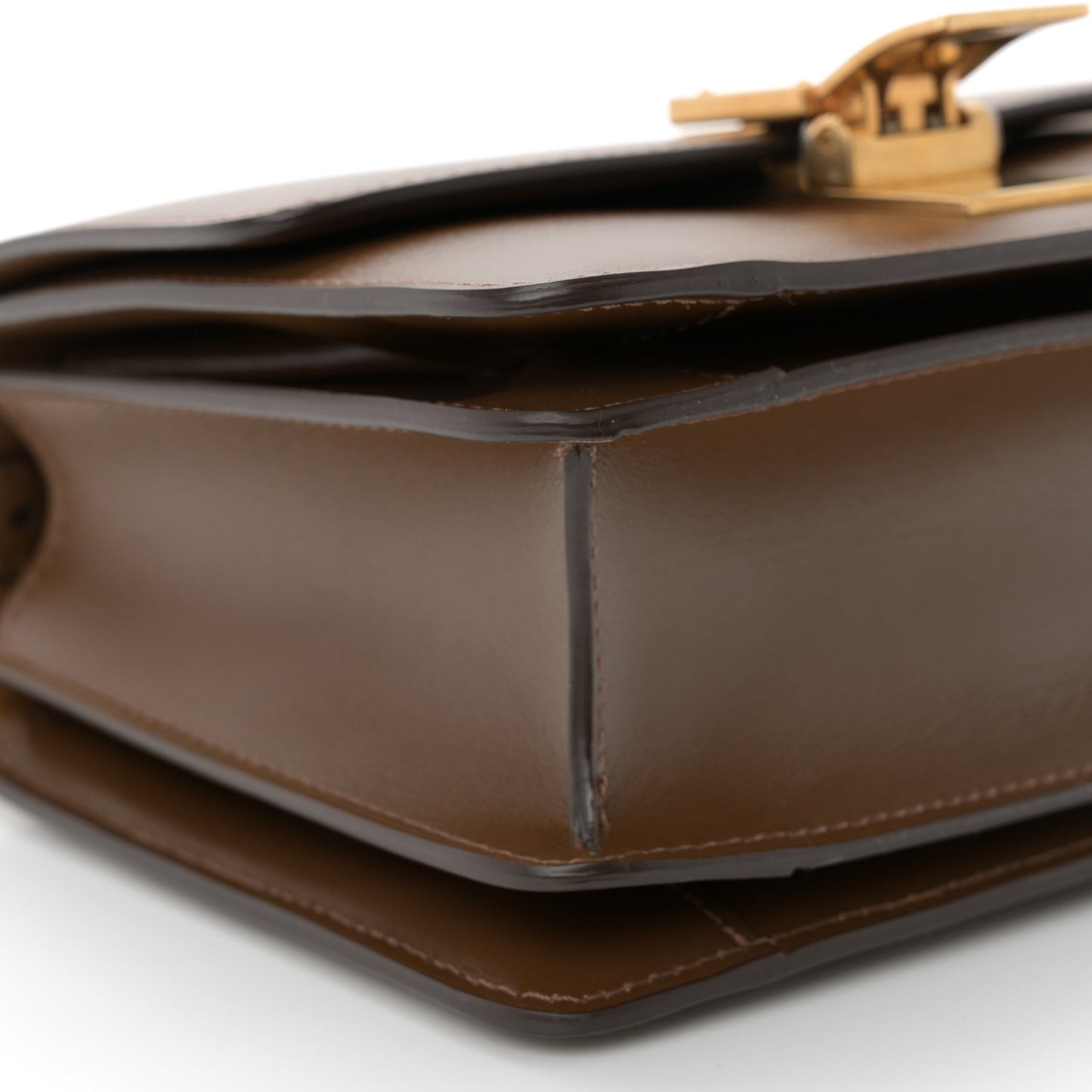 Smooth Calfskin Small Classic Box Flap Bag Camel