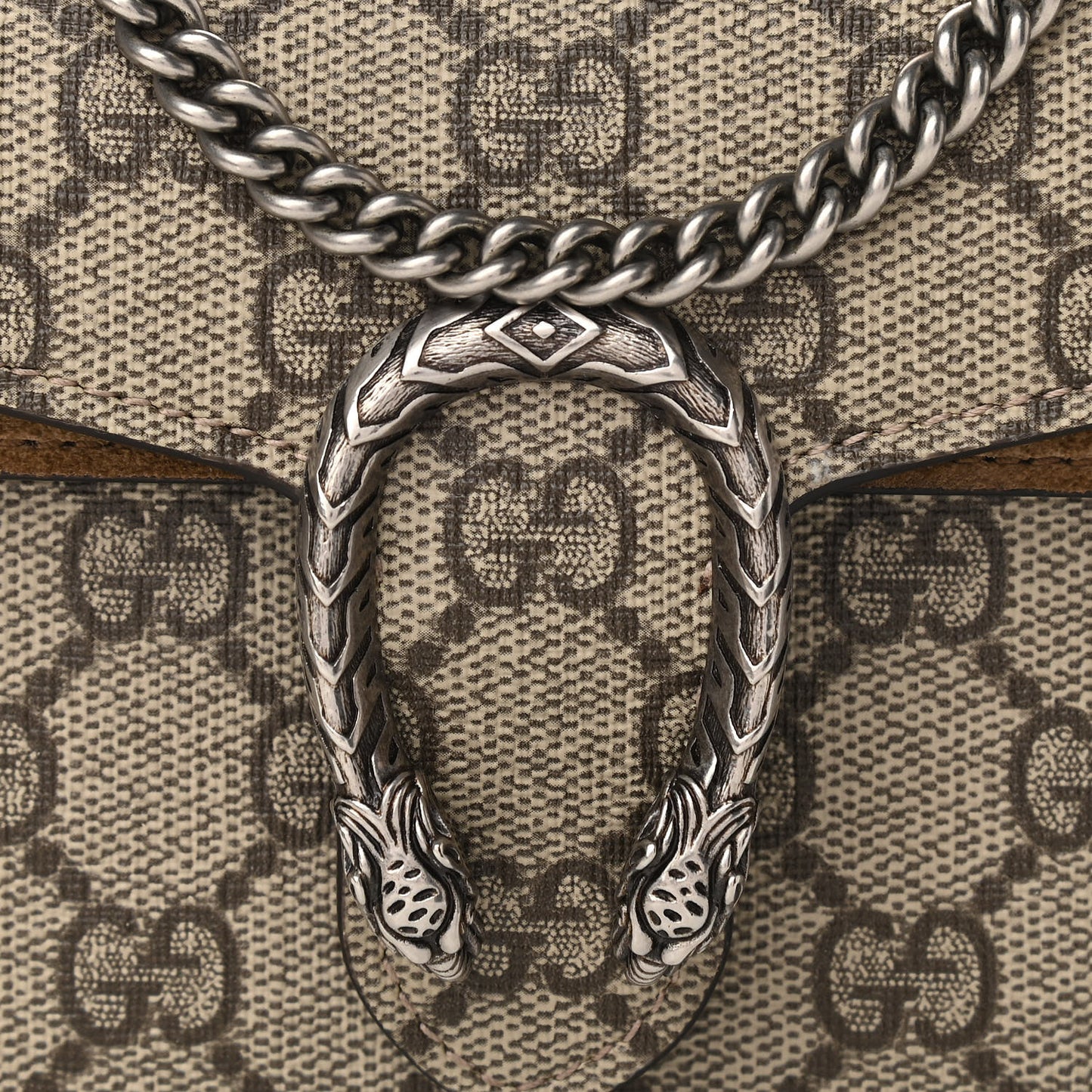 GG Supreme Monogram Super Mini Dionysus Shoulder Bag Taupe