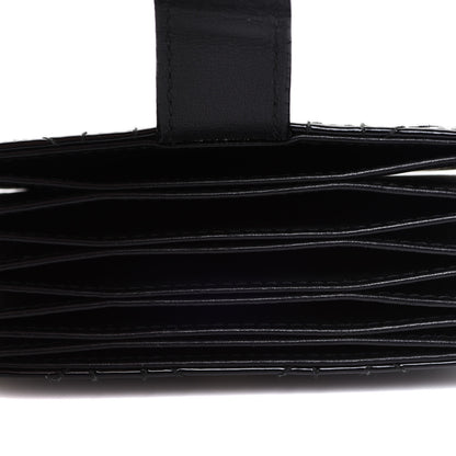 Christian Dior Patent Cannage Lady Dior 5-Gusset Card Holder Black 5 of 7
