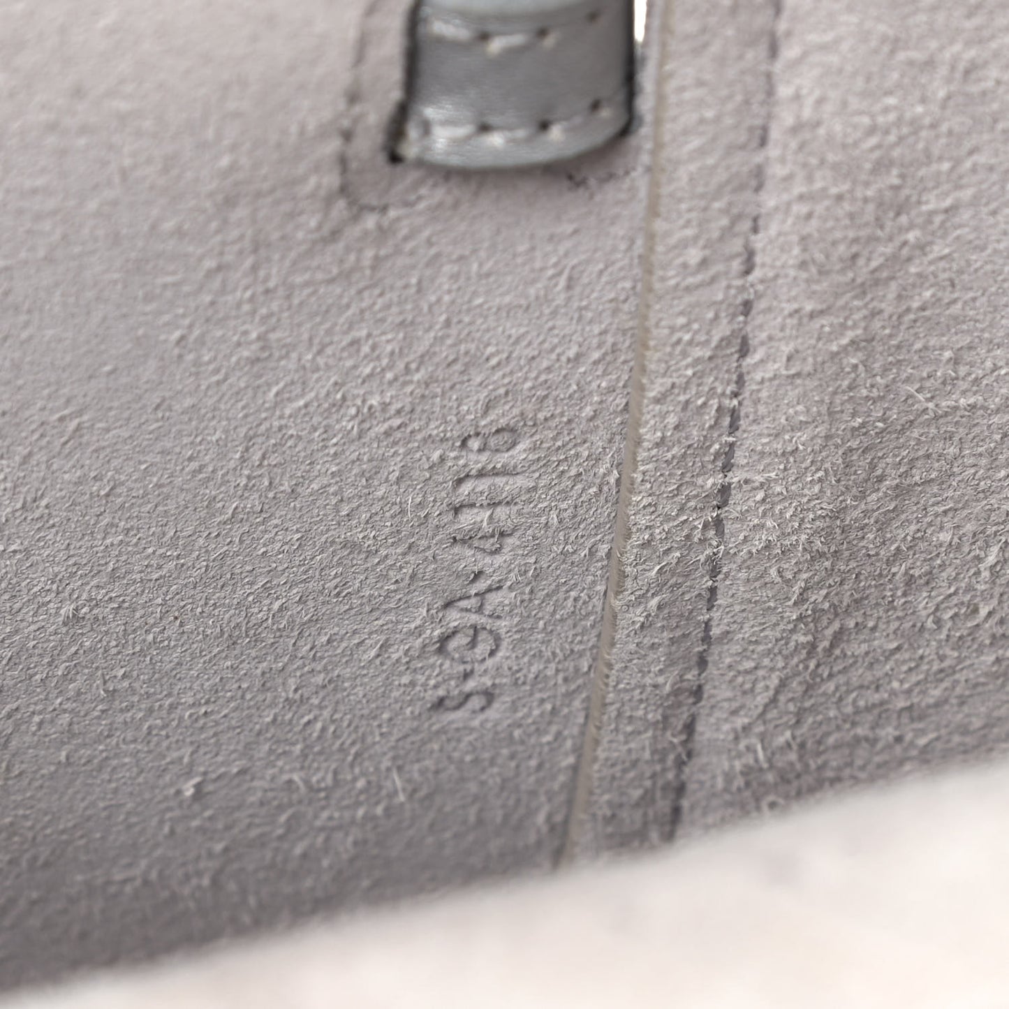 Laminated Calfskin Nano Belt Bag Silver