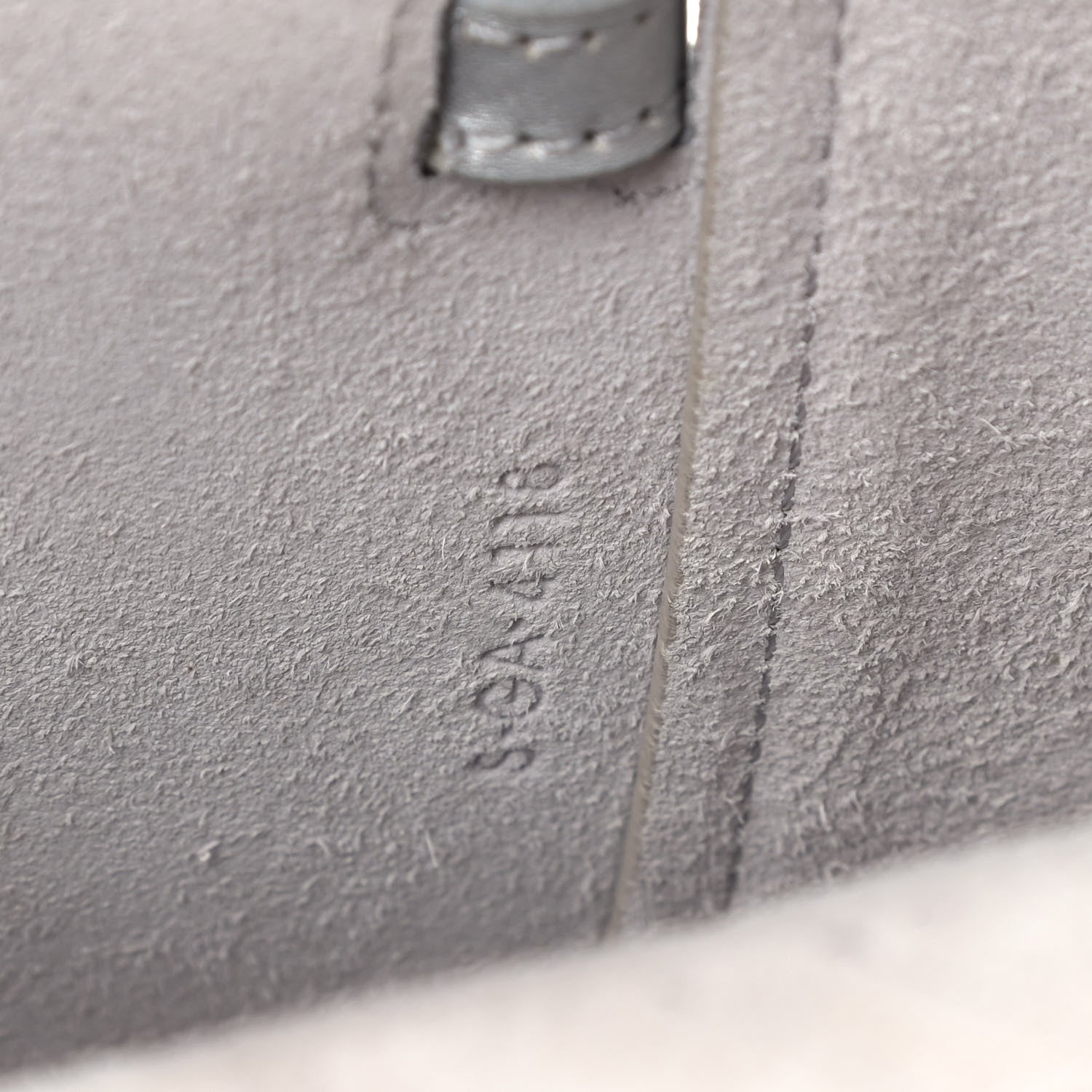 Celine Laminated Calfskin Nano Belt Bag Silver 10 of 12
