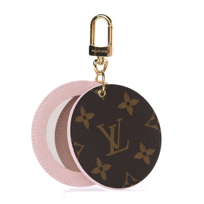 Louis Vuitton Monogram LV Mirror Bag Charm Key Holder Rose Ballerine 3 of 4