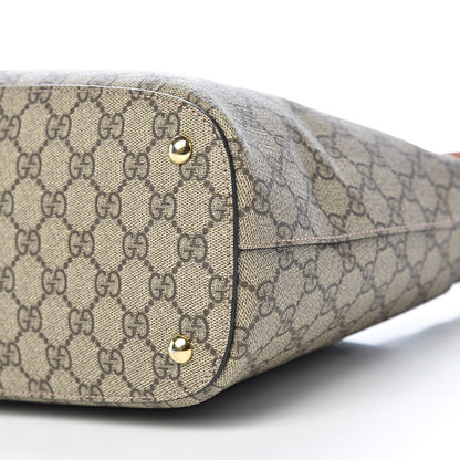 Gucci GG Supreme Monogram Linea A Hobo Brown 11 of 12