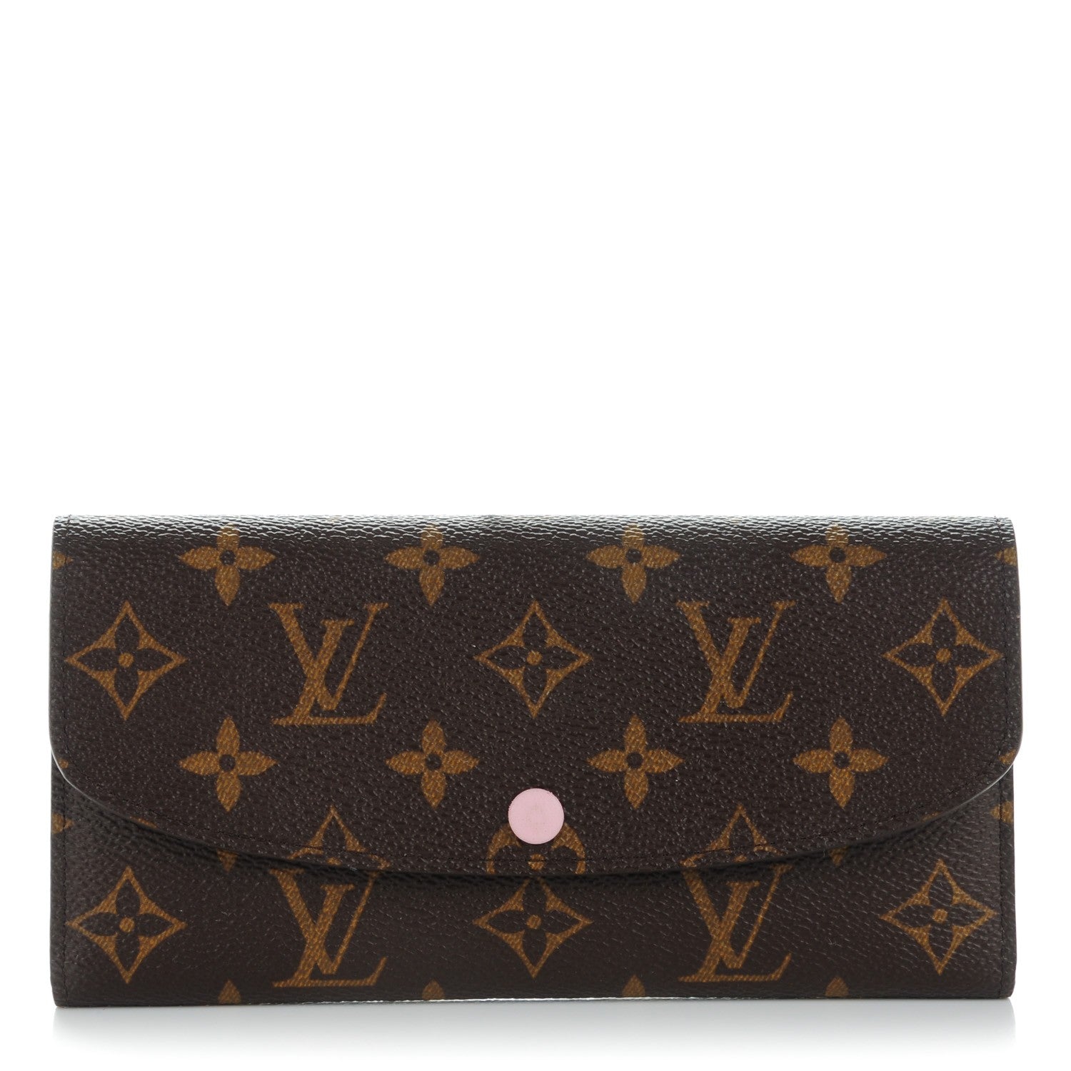 Louis Vuitton Monogram Emilie Wallet Rose Ballerine 1 of 7