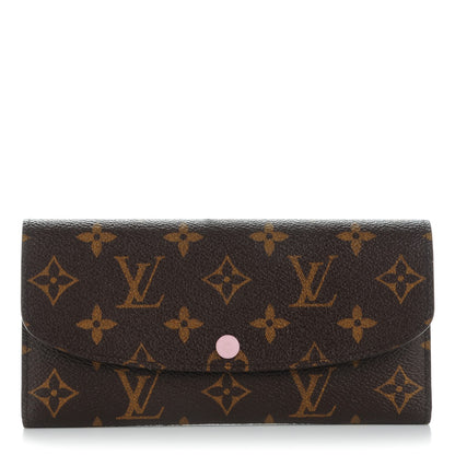 Louis Vuitton Monogram Emilie Wallet Rose Ballerine 1 of 7