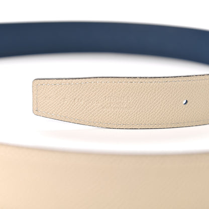 Hermes Epsom 32mm H Belt 95 Bleu De Malte Craie 5 of 6