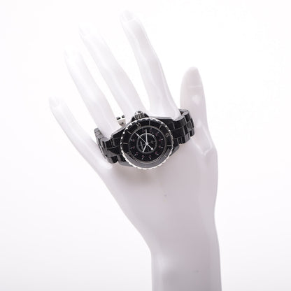 Chanel Stainless Steel Ceramic Ruby 33mm J12 Quartz Watch Black 2 of 6