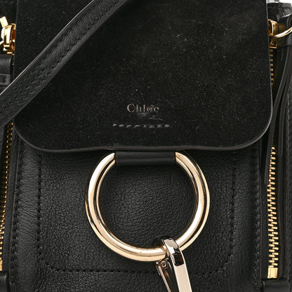 Chloe Suede Calfskin Mini Faye Backpack Black 7 of 11