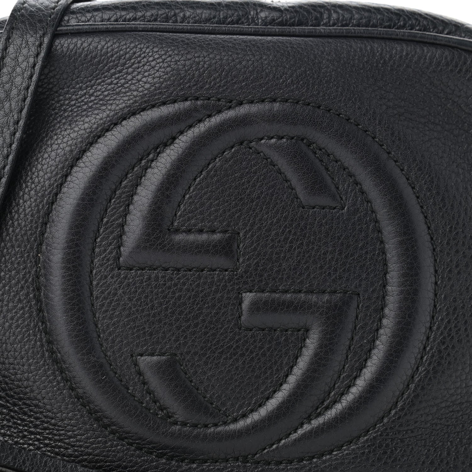 Gucci Pebbled Calfskin Small Soho Disco Bag Black 8 of 12