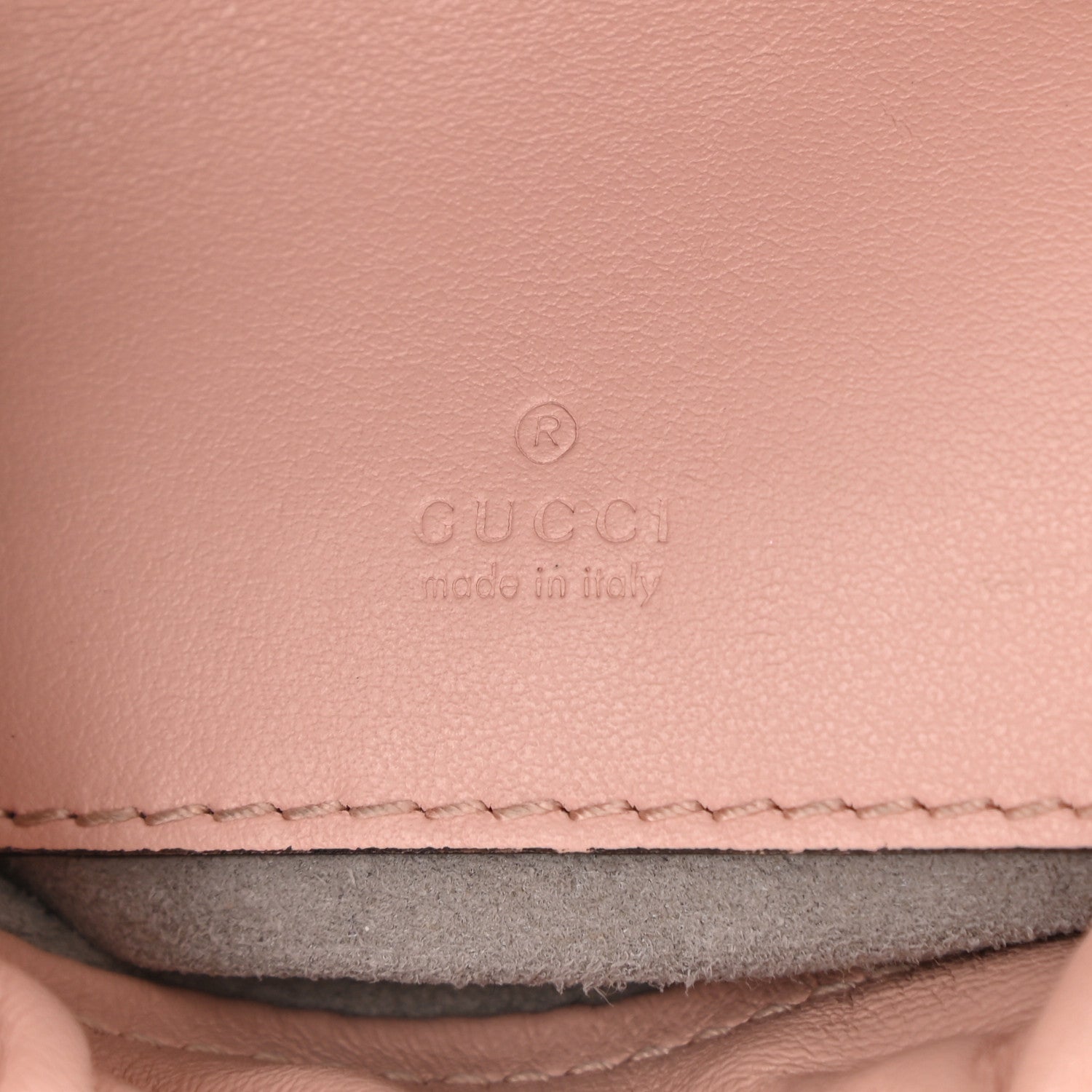 Gucci Calfskin Matelasse Mini GG Marmont 2.0 Bucket Bag Perfect Pink 6 of 8