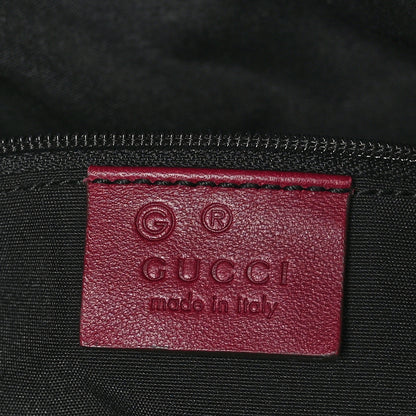 Gucci Horsebit Embossed Full Moon Tote Red 6 of 10