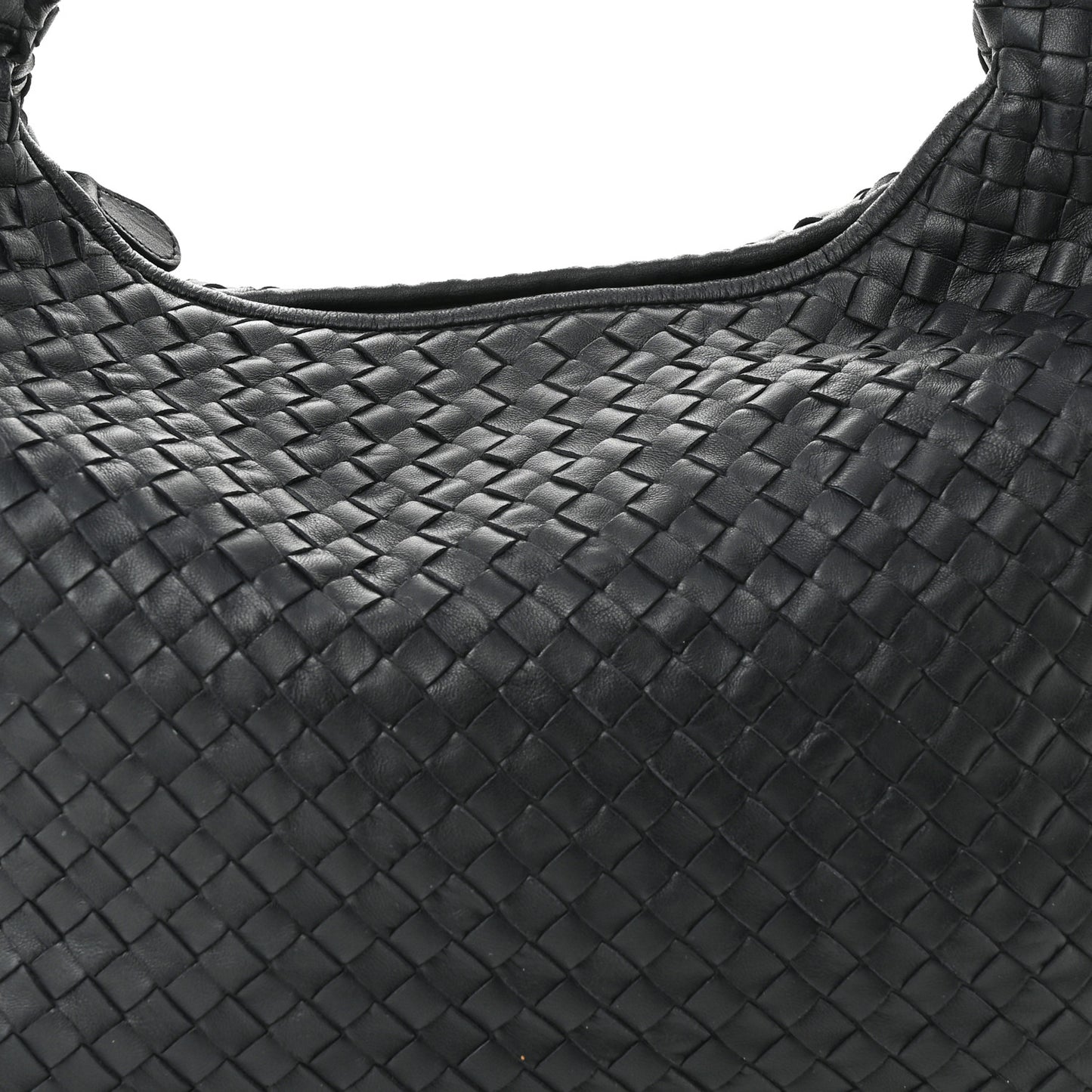 Nappa Intrecciato Veneta Hobo Black