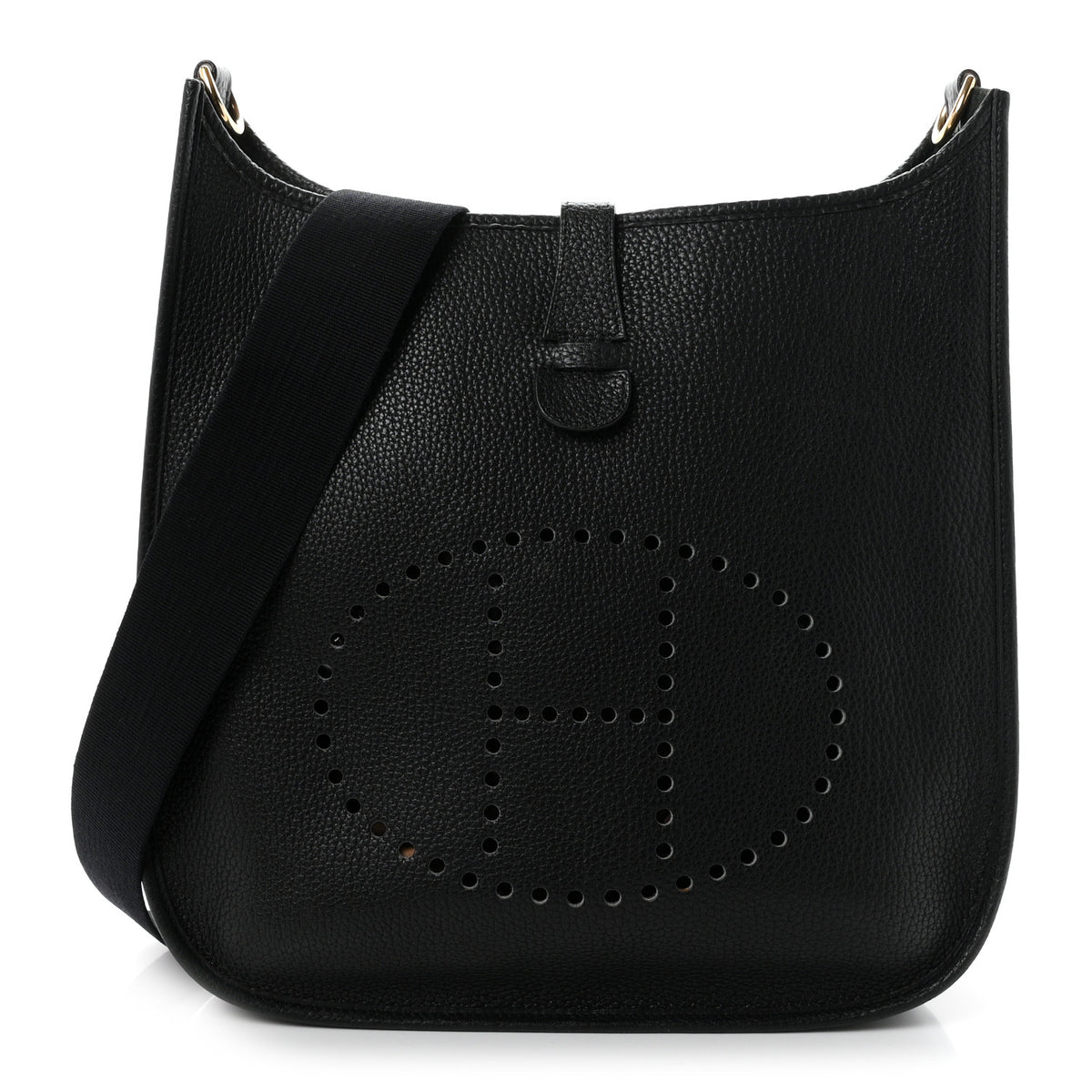 Hermes Taurillon Clemence Evelyne PM Black 1 of 10